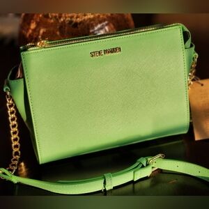 Steven Madden Blexi crossbody Olive Green bag bright color purse handbag